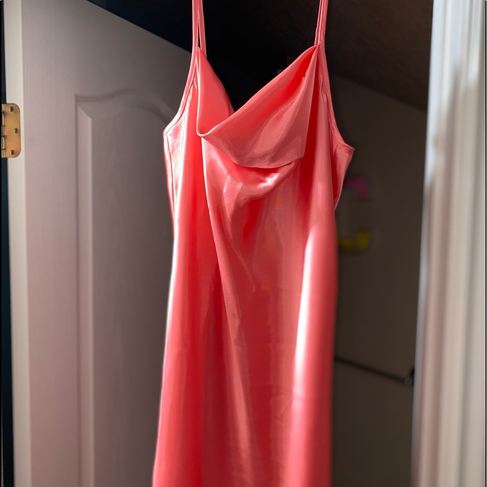 Satin midi dress